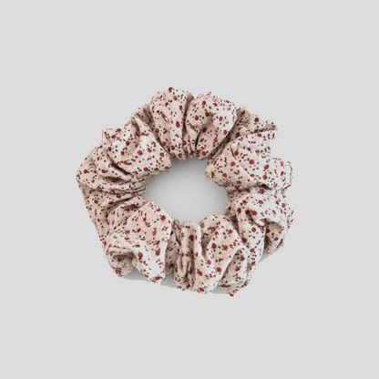 Floral Print Fabric Hair Scrunchie