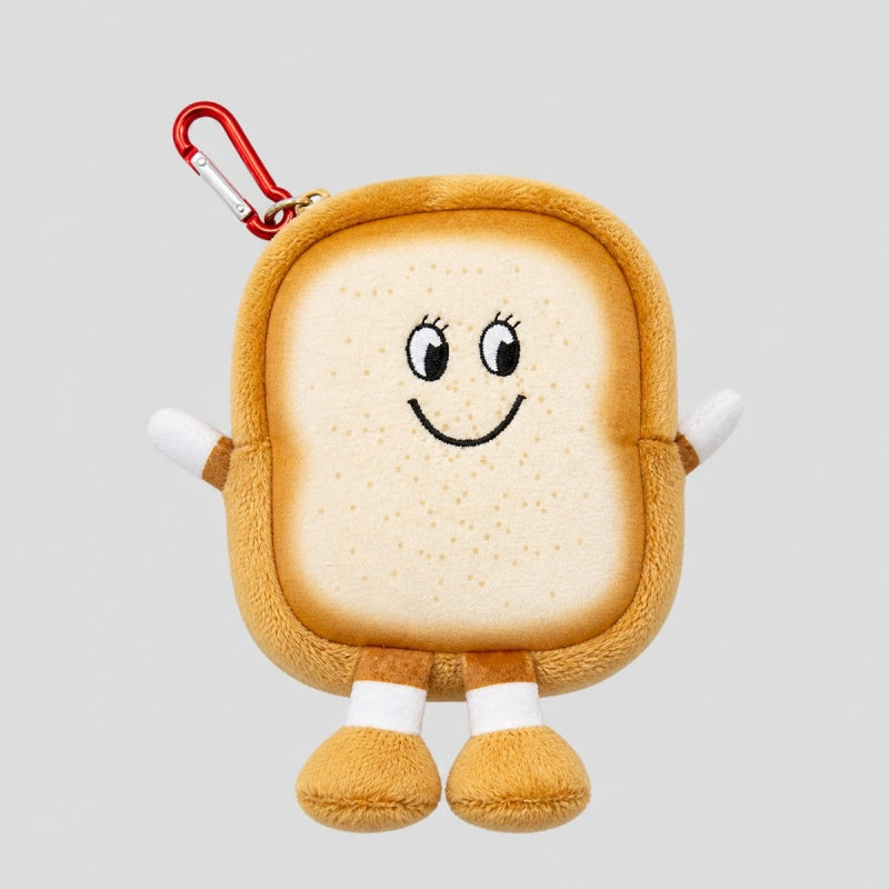 Toast Plush Earbud Storage Pouch