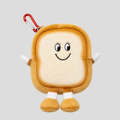 Toast Plush Earbud Storage Pouch