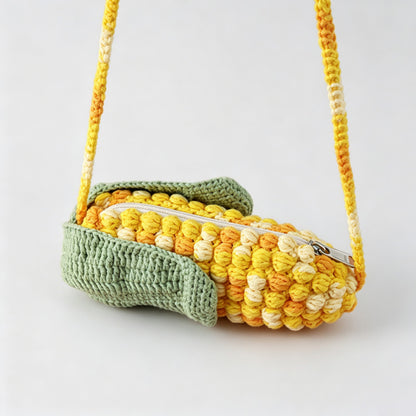 Pineapple Crochet Crossbody Bag
