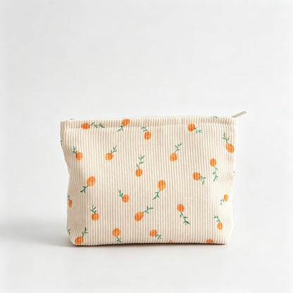 Corduroy Makeup Storage Pouch