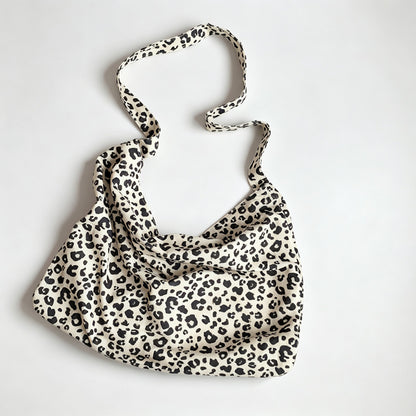 Leopard Print Large Shoulder Bag