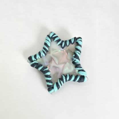 Colorful Yarn Edge Acetate Hair Barrettes