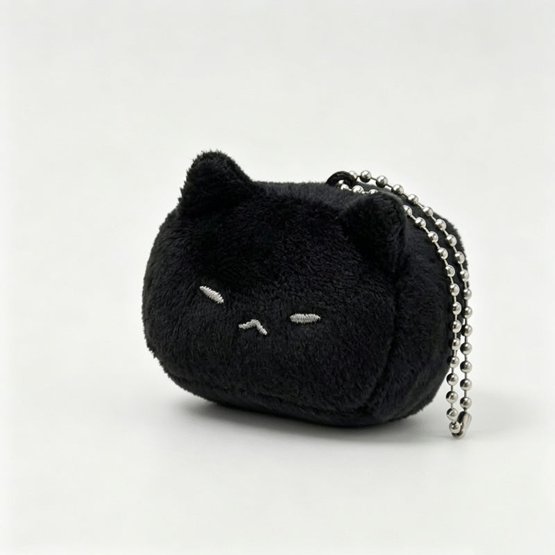 Square Cat Plush Keychain
