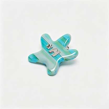 Starfish Shape Rhinestone Hair Clip