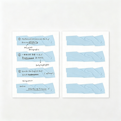 Decorative Non‑Sticky Memo Pad