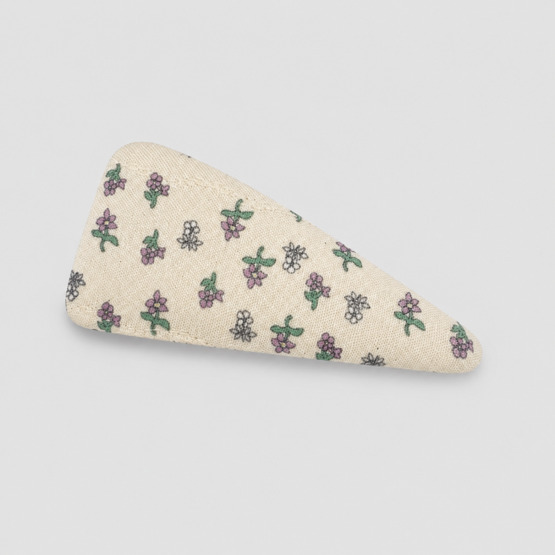 Floral Plaid Triangle Hair Cli - Shopdayla Wholesale - #9330