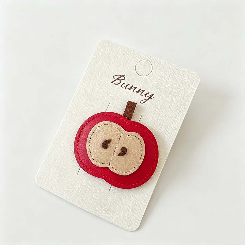 Faux Leather Animal BB Hair Clip