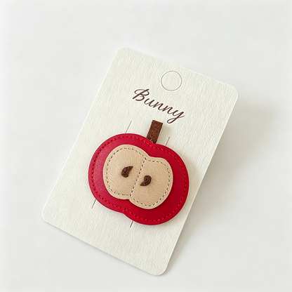 Faux Leather Animal BB Hair Clip