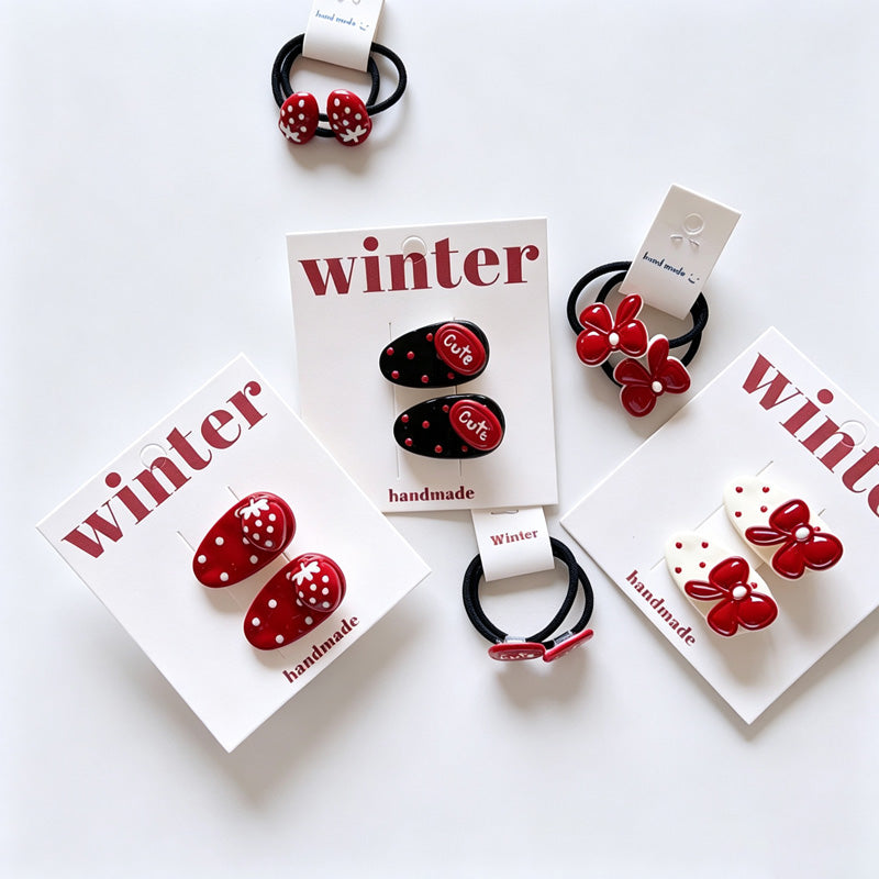 Dots BB Hair Clips Set