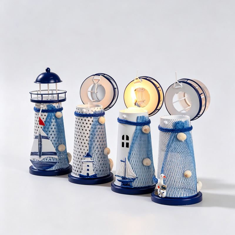 Iron Lighthouse Candle Holder