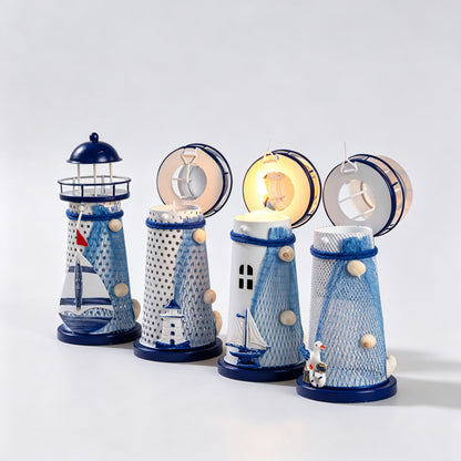 Iron Lighthouse Candle Holder