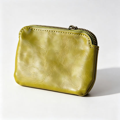 Faux PU Mini Zipper Coin Purse