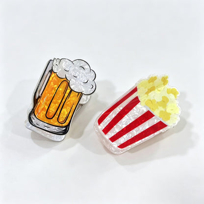 Popcorn Beer Claw Clip