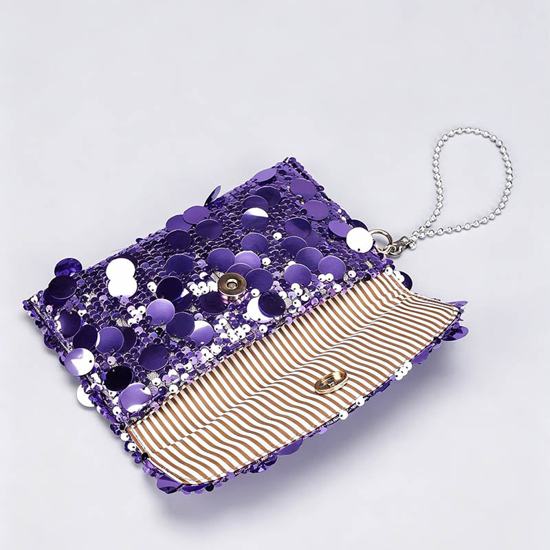 Shiny Sequin Chain Mini Should - Shopdayla Wholesale - #5522
