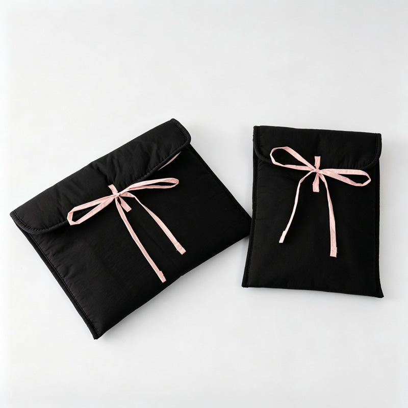 Bow‑Tie Flap Laptop Sleeve