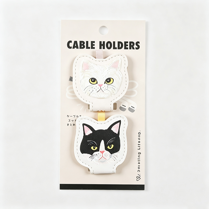 Print Snap Button Storage Cable Holder