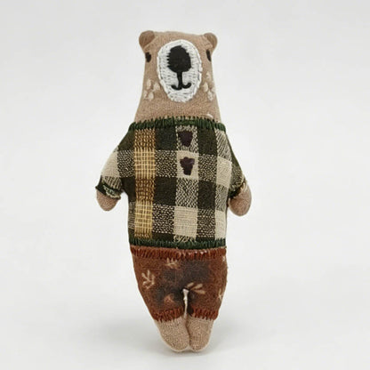 Stuffed House Bear Brooch