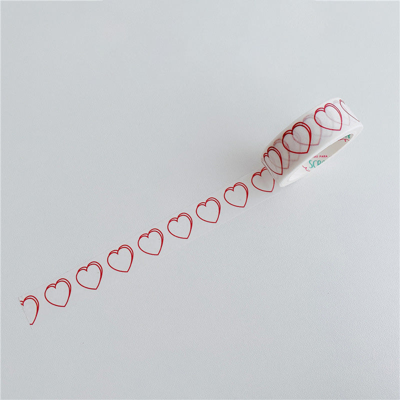 Heart Outline Washi Tape