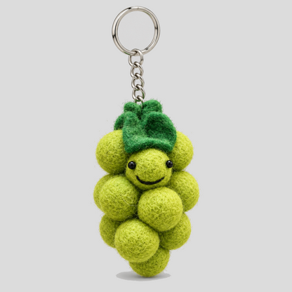 Vegetable Smiling Face Keychains
