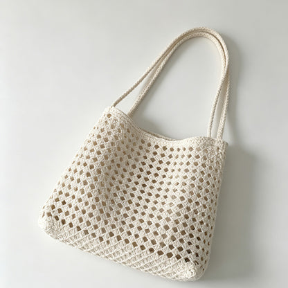 Cutout Trapeze Shoulder Tote