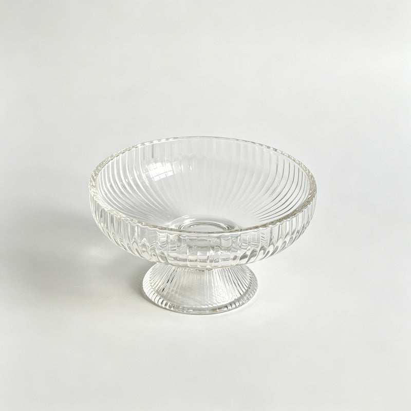 Footed Glass Dessert Bowl