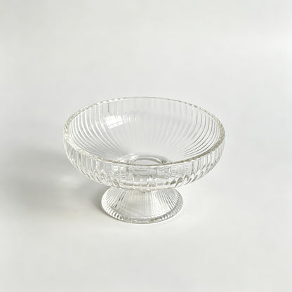 Footed Glass Dessert Bowl