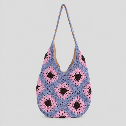 Sunflower Crochet Shoulder Bag