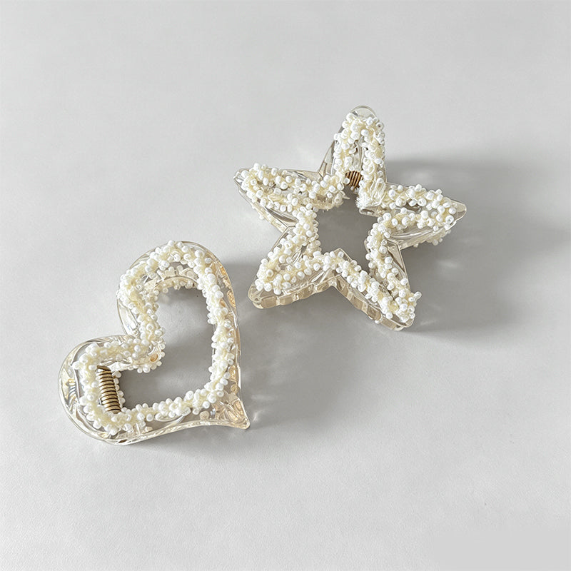 Elegant Modern Pearlescent Hea - Shopdayla Wholesale - #1474
