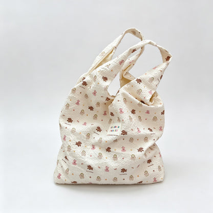 Animal Print Shoulder Tote Bag