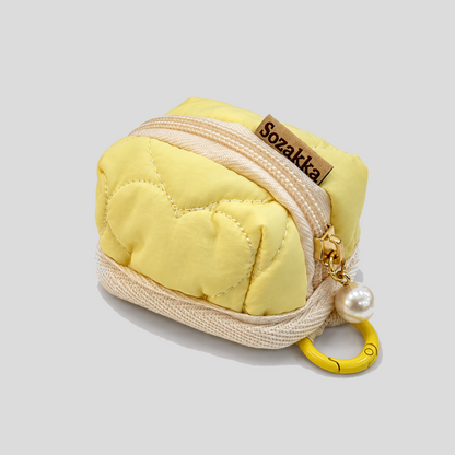 Mini Quilted Heart Storage Pouch