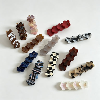 Flower‑Shaped Duckbill Hair Clips