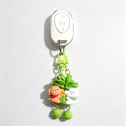 Magnetic Pair Resin Animal Keychain Set