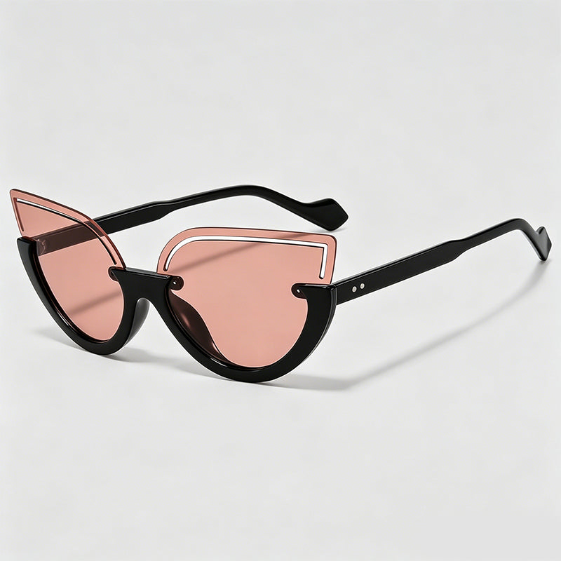 Hollow Cutout Cat Eye Women Sunglasses