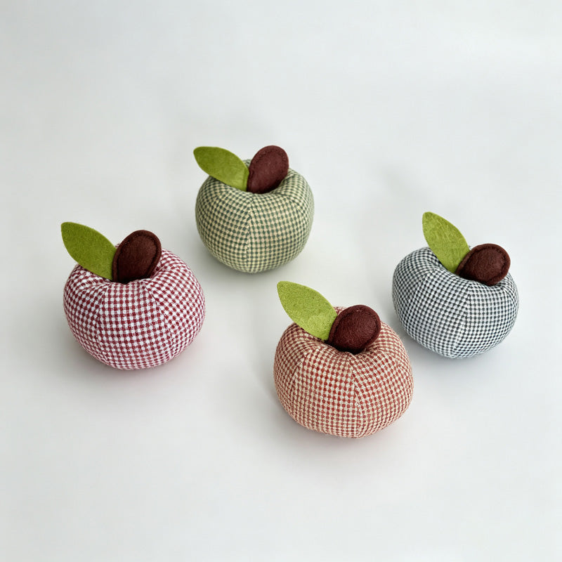 Plaid Apple Shaped Desktop Ornament