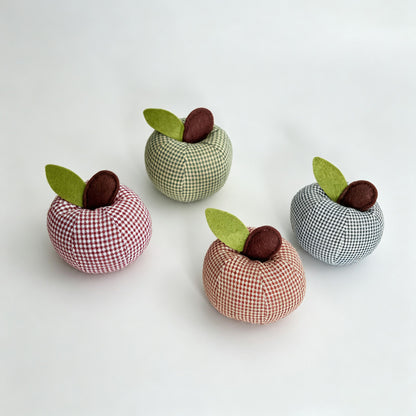 Plaid Apple Shaped Desktop Ornament