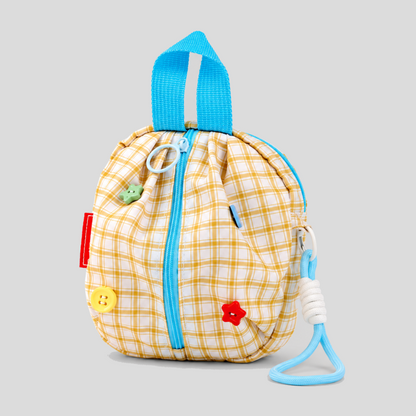 Plaid Mini Zipper Storage Pouch