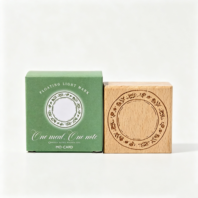Wood Decorative Rubber Stamp