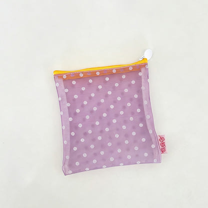 Reversible Dot Drawstring Pouch