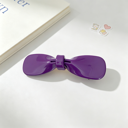 Bow Shape Acrylic Side Hair Clips