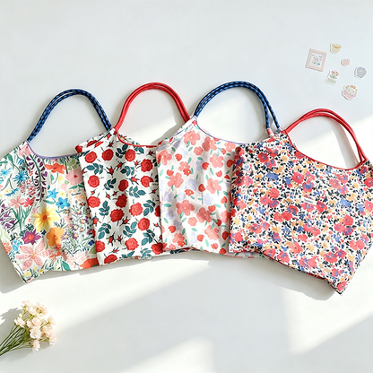 Floral Reusable Tote Bag