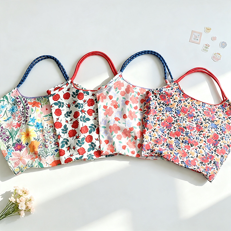 Floral Reusable Tote Bag