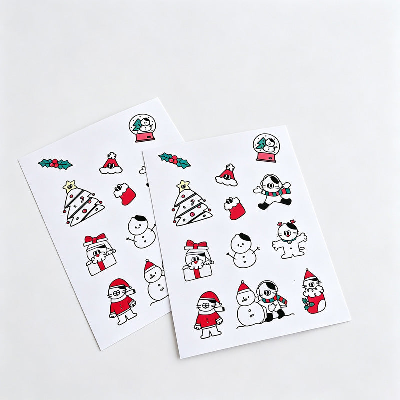 Christmas Matte Sticker Sheets Set