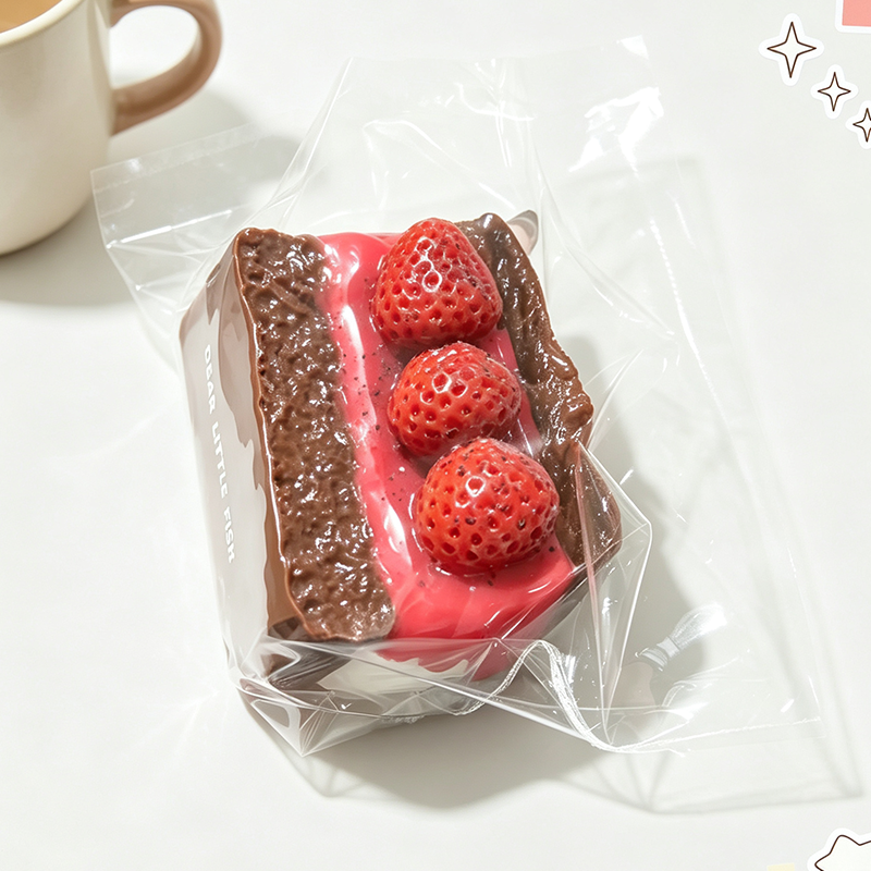 Strawberry Sandwich Squeeze Toy