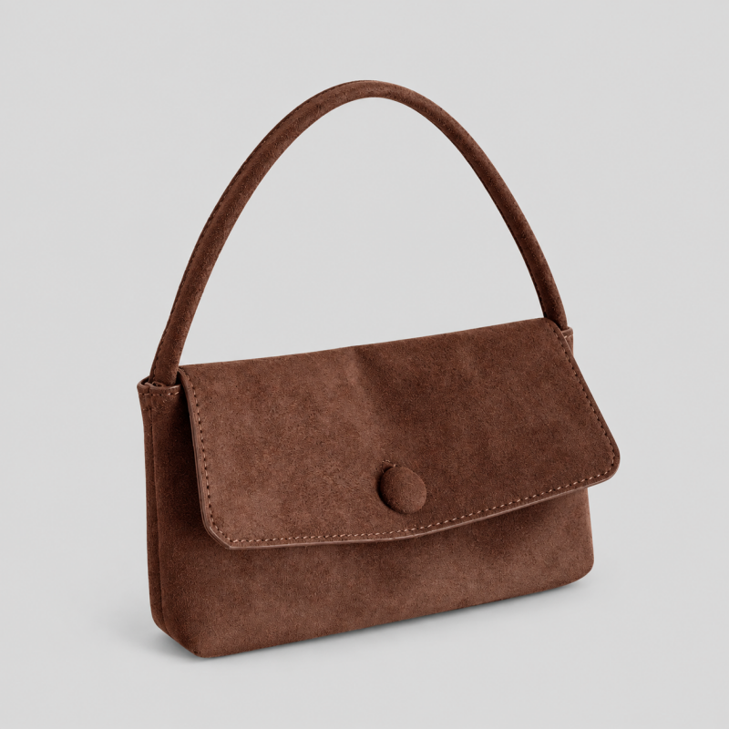 Solid Color Small Square Handle Bag