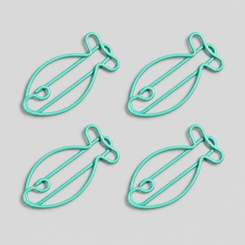 Fish Shape Paper Clips Set
