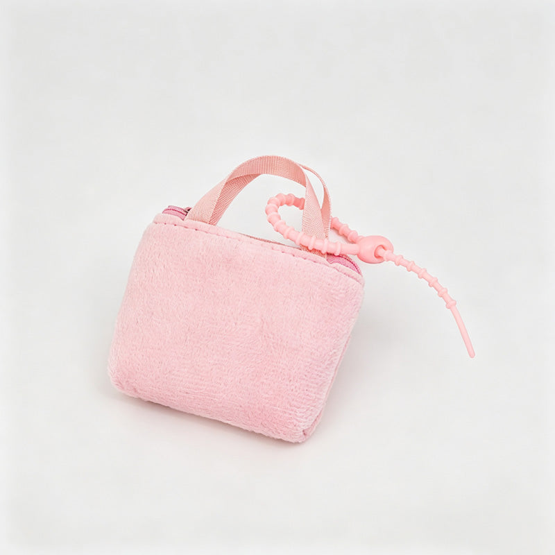Mini Solid Color Earphone Zipper Pouch