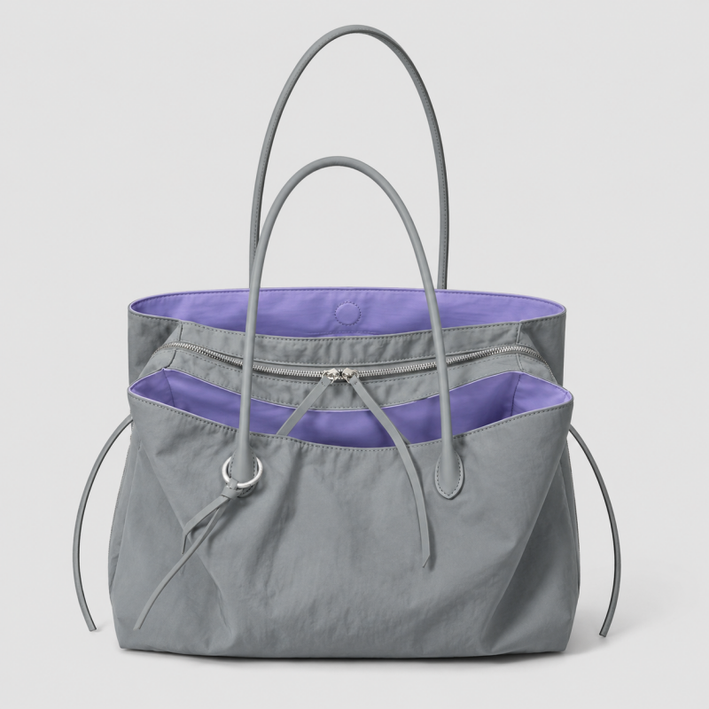 Drawstring Long Handle Tote