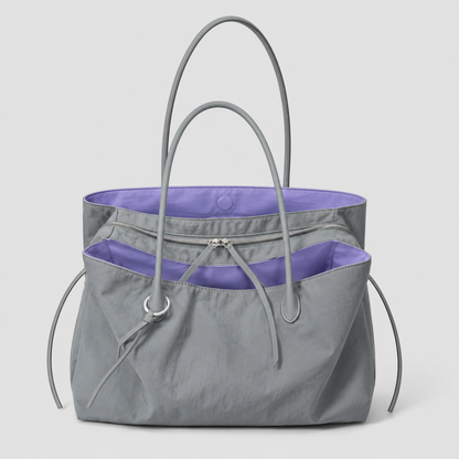 Drawstring Long Handle Tote