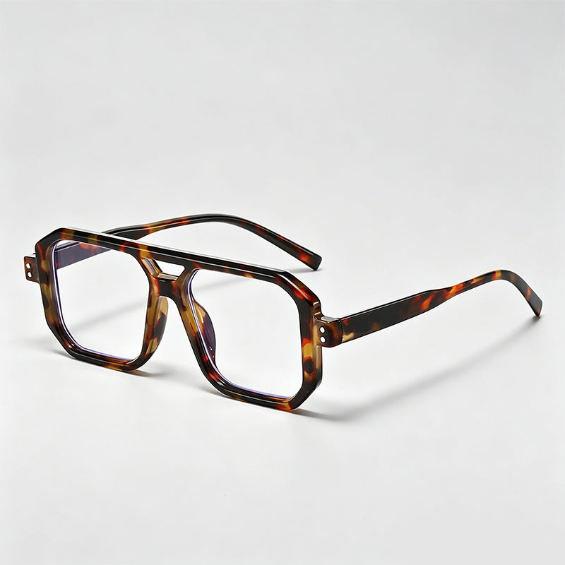 Double Bridge Octagonal Futuristic Cyber Y2K Sunglasses